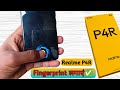 how to set display fingerprint lock in realme p4r, realme p4r fingerprint lock