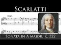 Scarlatti - Sonata in A major, K322 (Sheet music)