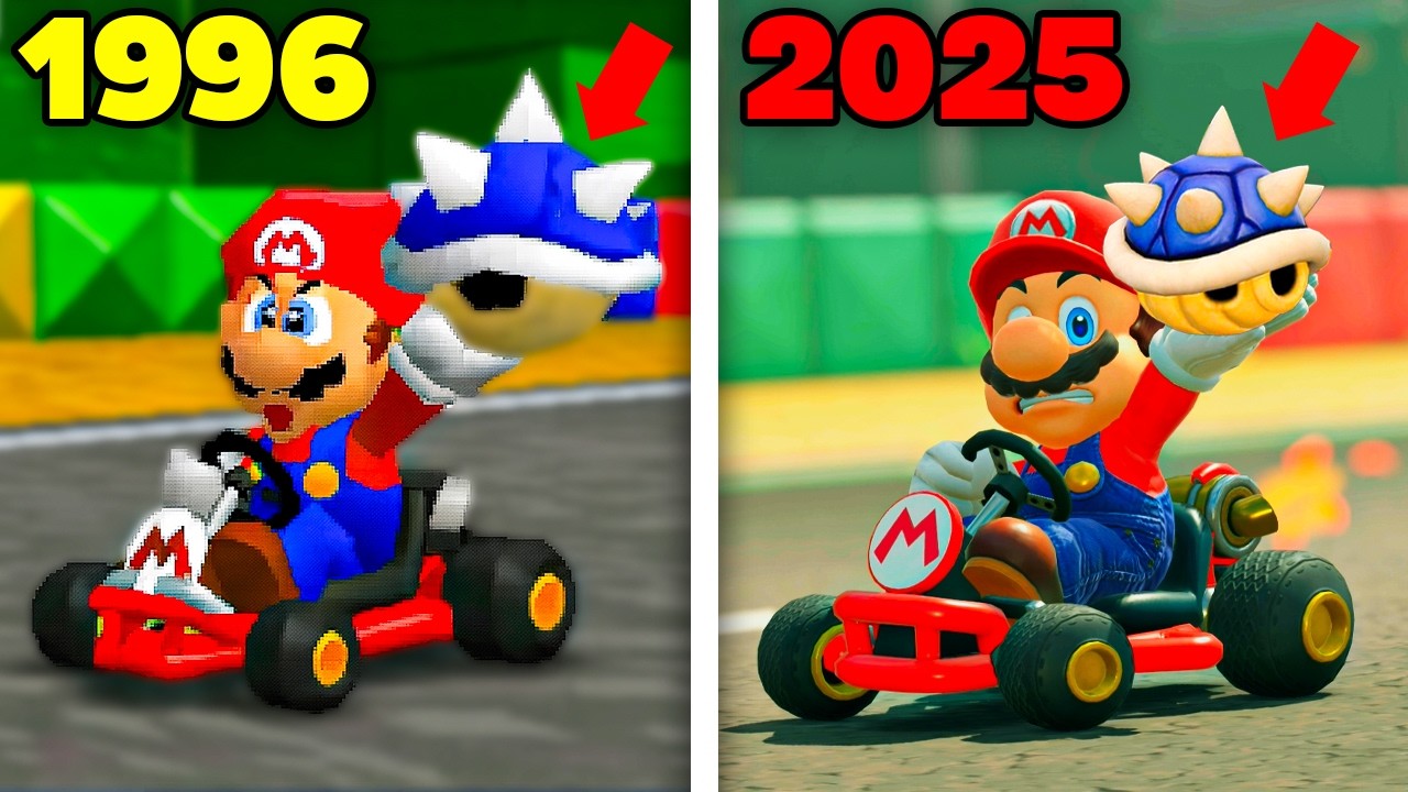 Can you Blue Shell yourself in EVERY Mario Kart? - YouTube