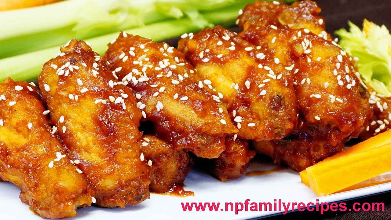 Spicy Ketchup Chicken Wings Recipe - NPFamily Recipes - YouTube