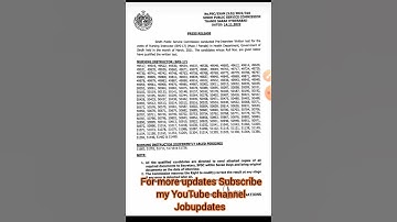 Spsc announced result of pre-interview written test for post of nursing instructor BPS-17 / #spsc