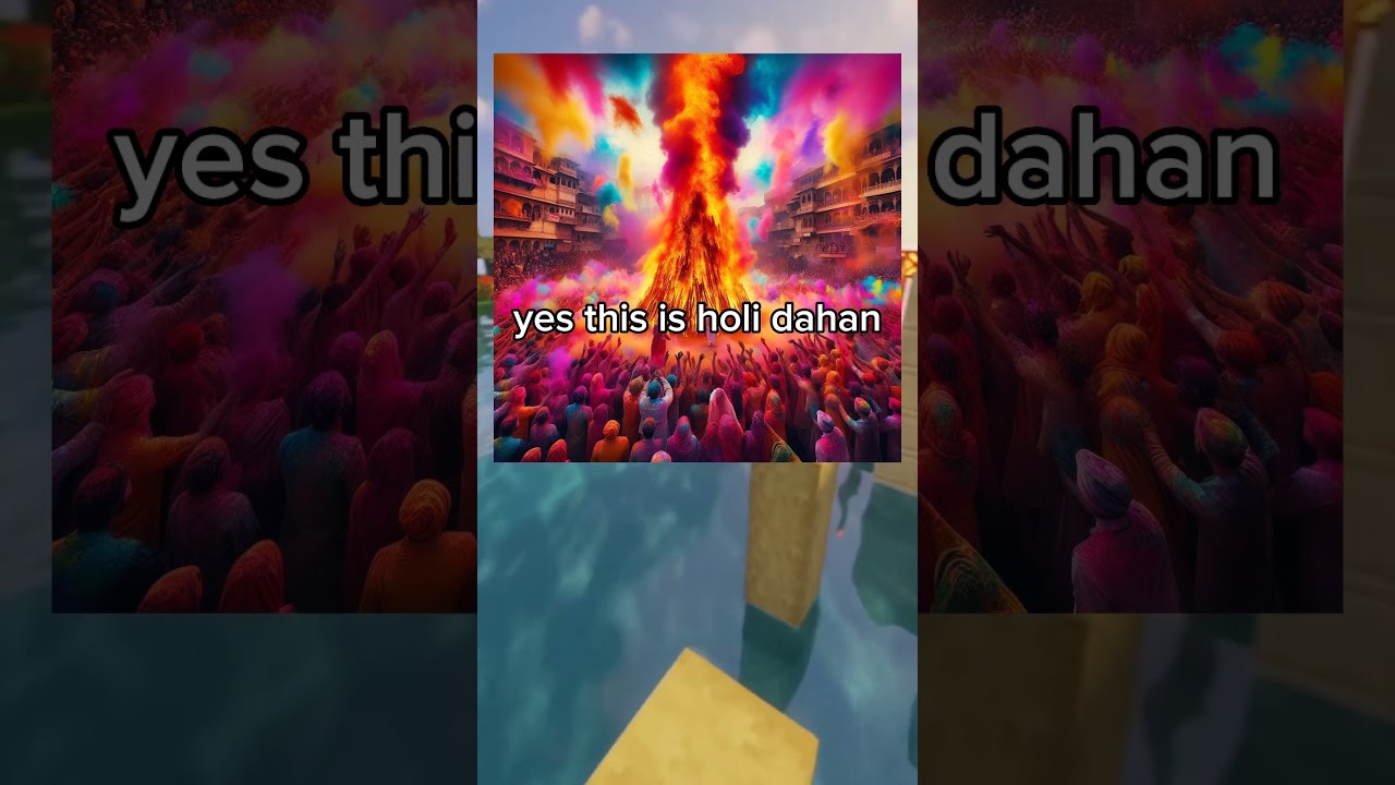 AI make holi dahan images 