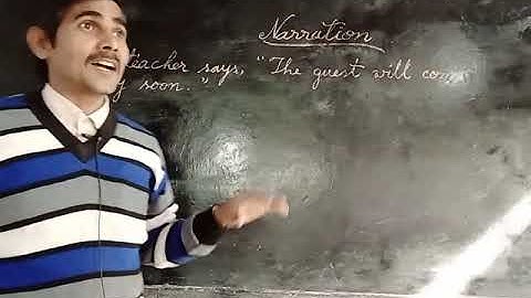 Narration  part 2  assertive sentences