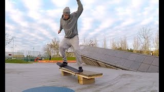 How to Build a PORTABLE MARBLE SKATEBOARD LEDGE!!!