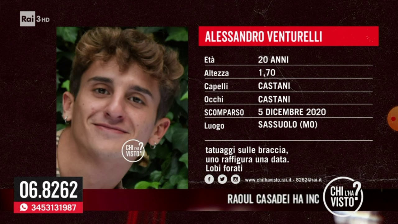 Alessandro Venturelli Chi L Ha Visto 3 02 2021 Youtube