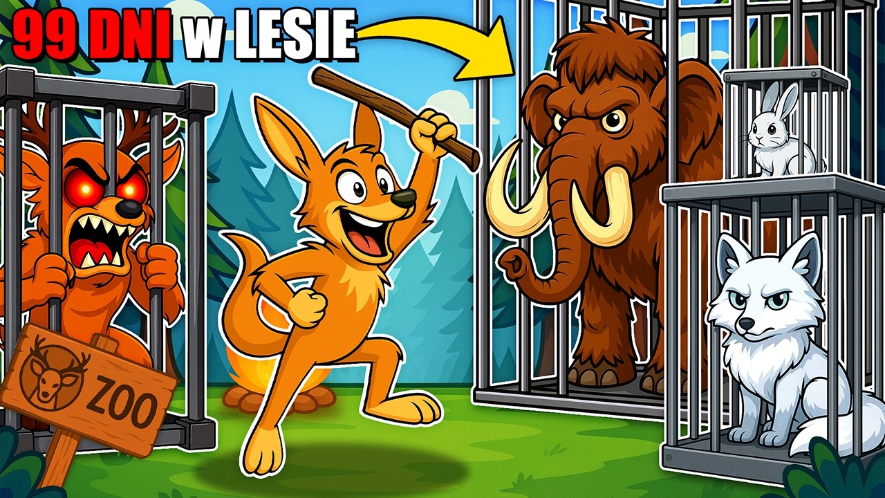 ZBUDOWALIŚMY ZOO W 99 NOCY W LESIE w Roblox!