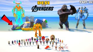 DESI Avengers Finally Did End of SPACE MECHAGODZILLA in GTA 5 | GTA V GAMEPLAY #267