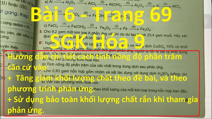 Giải bài tập hóa học 9 sách giáo khoa năm 2024