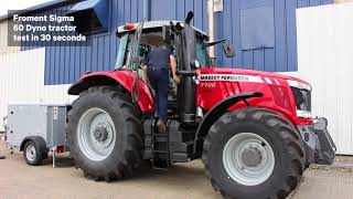 Testing a Tractor with a Froment Dynamometer in 30 Seconds