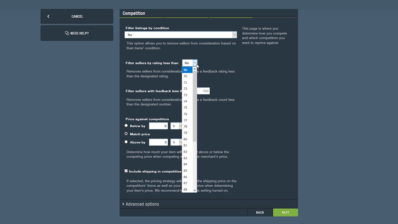 Create a rule based repricing strategy (Part 1)