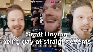 Scott Hoying being gay at straight events