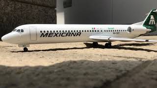 “Itzcoatl”  Mexicana Fokker 100 scale 1:144 (put together quickly)