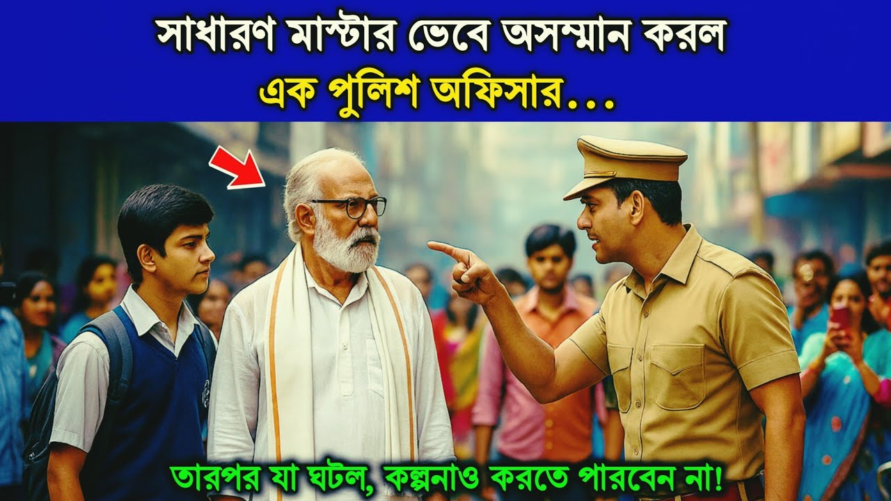 সাধারণ মাস্টার ভেবে বাজারে সবার সামনে অসম্মান করল এক পুলিশ অফিসার — তারপর যা ঘটল, তা ছিল অবিশ্বাস্য!