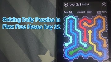 Solving Daily Puzzles In Flow Free Hexes Day 32