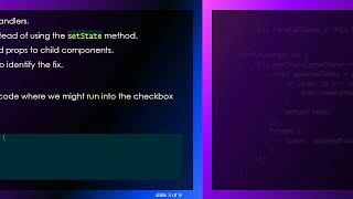 How to Fix Checkbox Not Responding to onChange in React