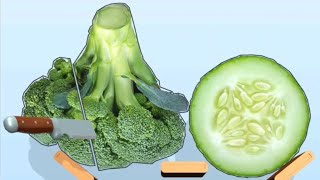 Very satisfying and Relaxing Fruit & Vegetable ASMR Slicing Delicious Game Slice it!!! Level 985-90 screenshot 3