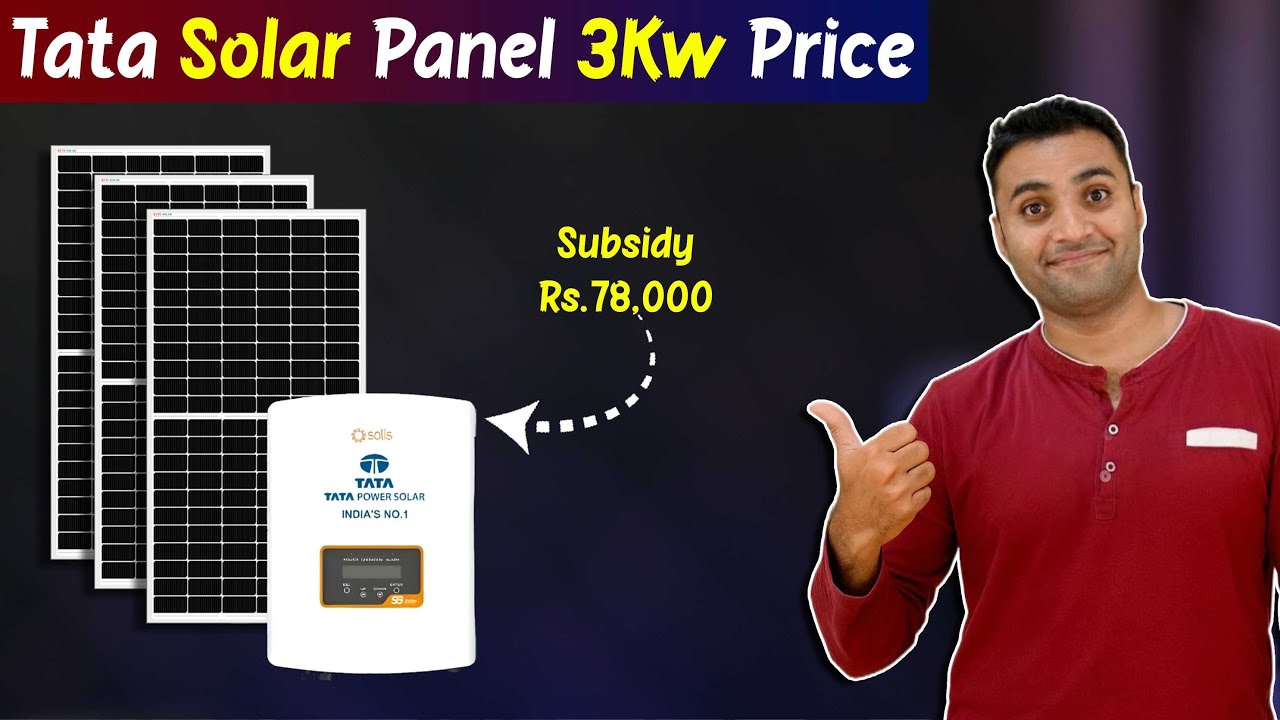 Tata Solar System For Home | Tata Power Solar Rooftop Cost | Tata Solar Panel Price In India