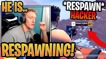 Tfue Shocked at New *RESPAWNING* HACKER that Kept Stream Sniping Him! - Fortnite Funny Moments