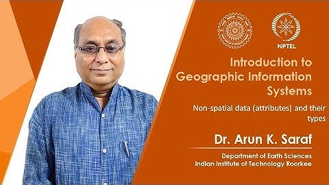 Non-spatial data (attributes) and their type