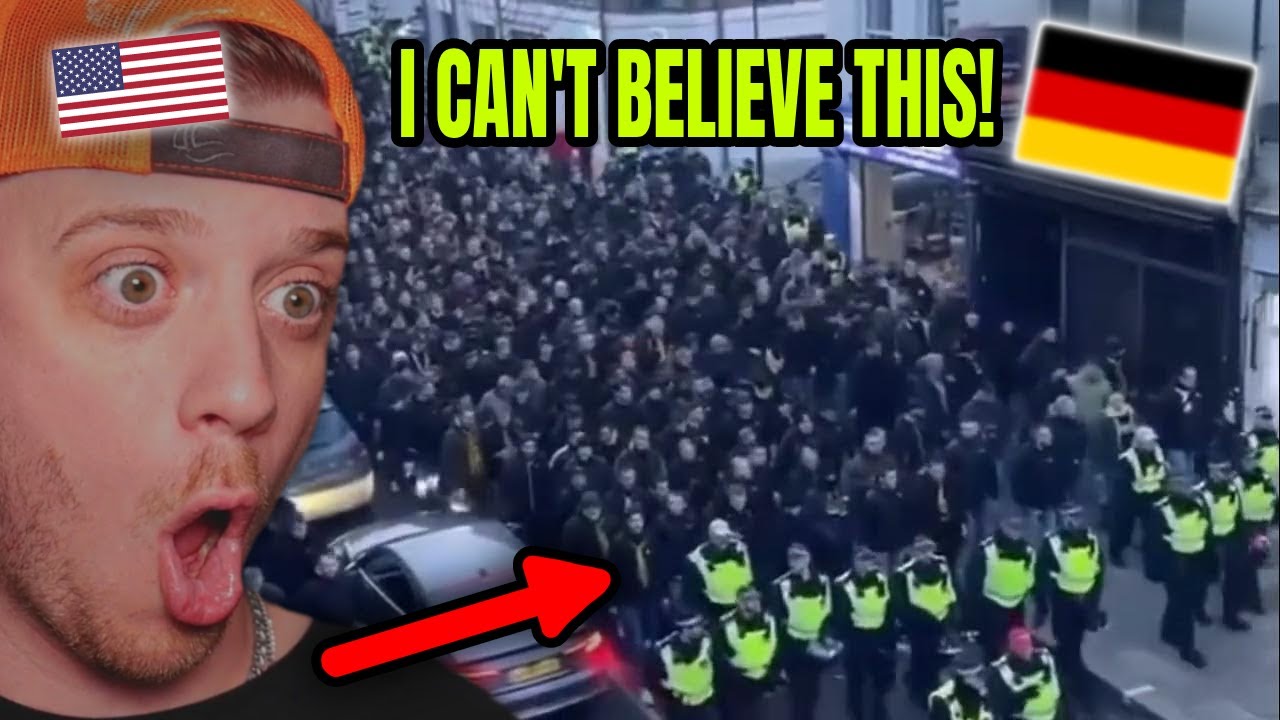 ТОП-10 ЛУЧШИХ МАРШЕЙ ФАНАТОК (реакция американцев на ЛУЧШИХ немецких фанатов)