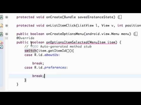 Android Application Development Tutorial   52   Making MenuItems do something   YouTube