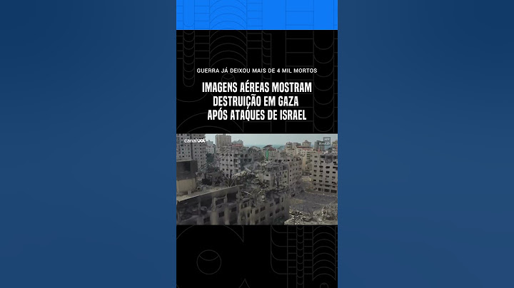 Imagens aéreas mostram destruição em Gaza após ataques de Israel