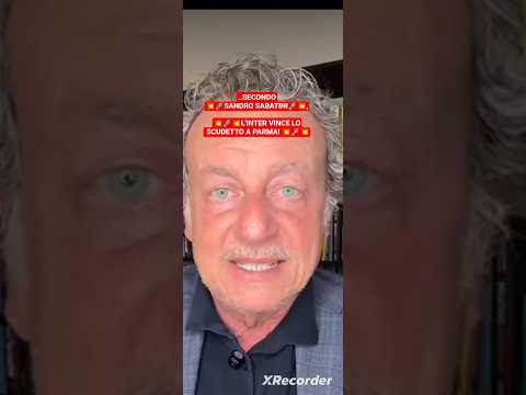 Video SECONDO??SANDRO SABATINI ??L'INTER VINCE LO SCUDETTO A PARMA! ??? #football #soccer #inter #calcio