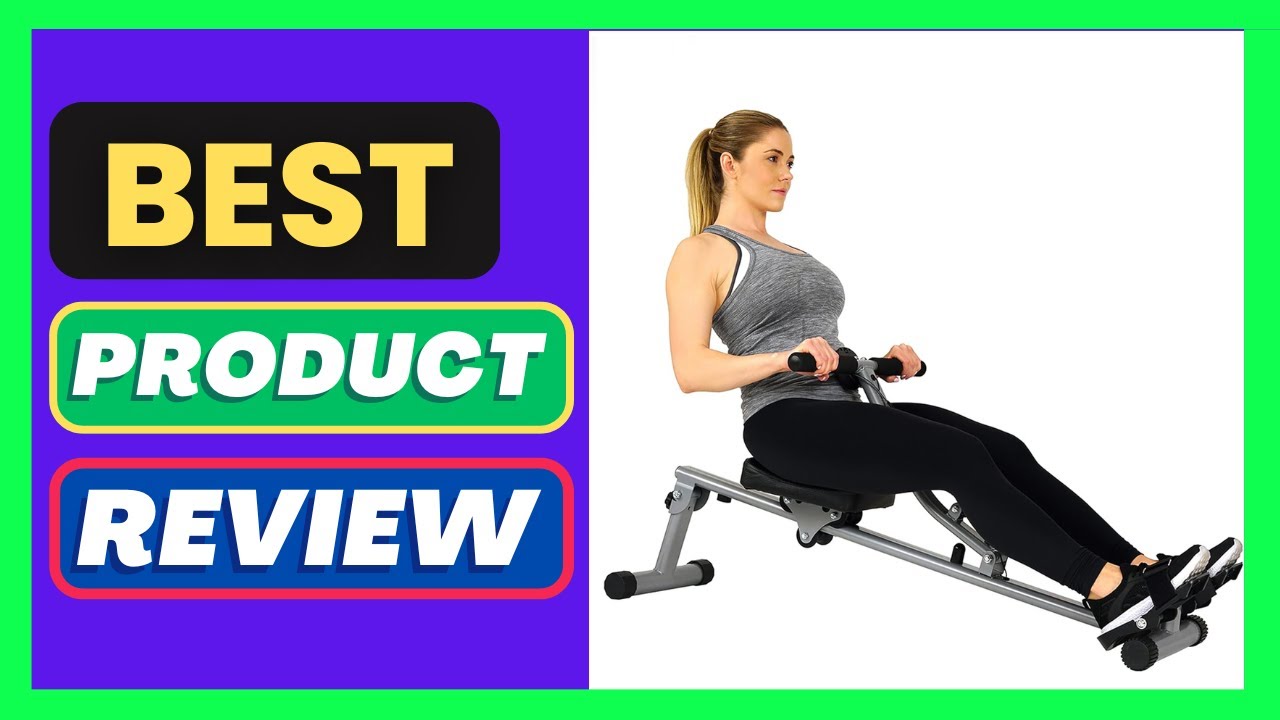 Sunny Health & Fitness Compact Adjustable Rowing Machine with