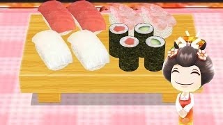 How To Make Sushi Learn To Cook With Cooking Mama Cartoon For Kids Children Toddlers Baby