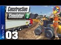 Let's Play Construction Simulator 3 PS4 Pro | Console Gameplay Ep. 3 Building a Terrace (P+J)