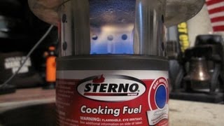 All-In-One Stove - Intenseoutdoorgear - Used With Sterno Cooking Fuel - Boil Test