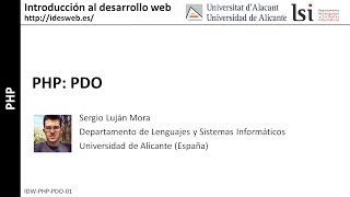 PHP: PDO