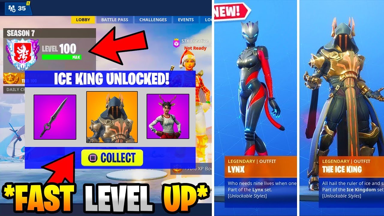 How To Level Up Fast In Fortnite Season 7 How To Get Tier 100 Easy - how to level up fast in fortnite season 7 how to get tier 100 easy unlock ice king skin