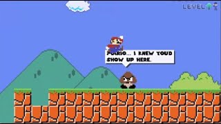 Level UP: Mario destroys and makes Goomba's Speech Bubbles Fade Away in "Super Mario"