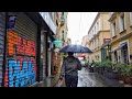 Istanbul Rain Walk : Karaköy to Tophane with Umbrella ☂ (November 2019)