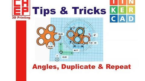 Tinkercad Tips & Tricks - Angles plus Duplicate and Repeat Feature