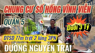 Quận 5. Chung Cư Sổ Hồng Vĩnh Viễn 77M 3Pn Gần Đại Học Y Dược Đường Nguyễn Trãi