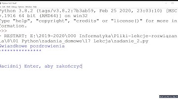 Python zadanie - Stosowanie funkcji w języku Python