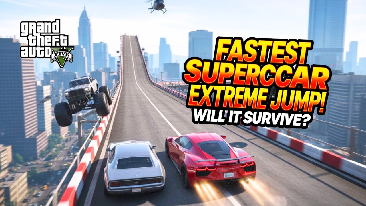 GTA V - Driving the Fastest Supercar at Maximum Speed – Can It Survive ...