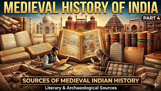 Sources of Medieval  मध्यकालीन भारतीय इतिहास के स्रोत | Literary &amp; Archaeological Sources