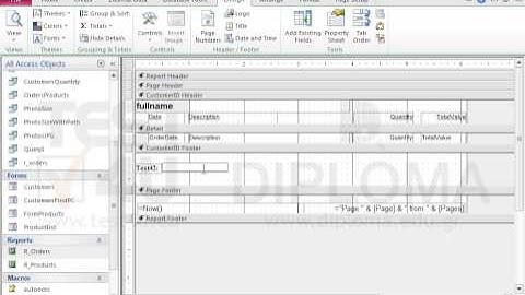 In the CustomerID footer of the R_Orders report insert a new text box that will calculate the...