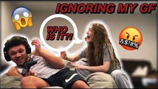 IGNORING GF AND TALKING TO ANOTHER GIRL WHILE GAMING PRANK! *SHE BLEW UP*