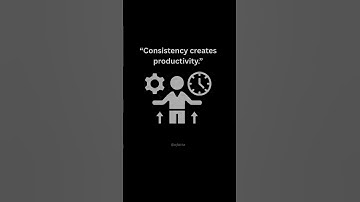 Consistency Creates Productivity 🔑