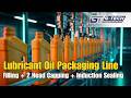 Lubricant Oil Packaging Line | Filling + 2 Head Capping + Induction Sealing | G-Tech Packaging