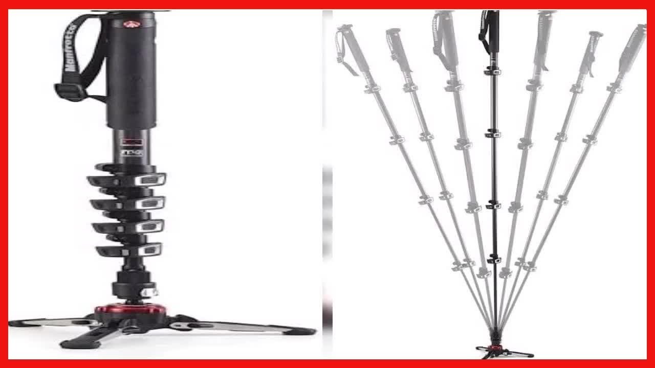 Manfrotto MVMXPROC5, Xpro Fluid Video 5 Section Carbon Fibre Monopod, Fluidtech Base, Quick Power To