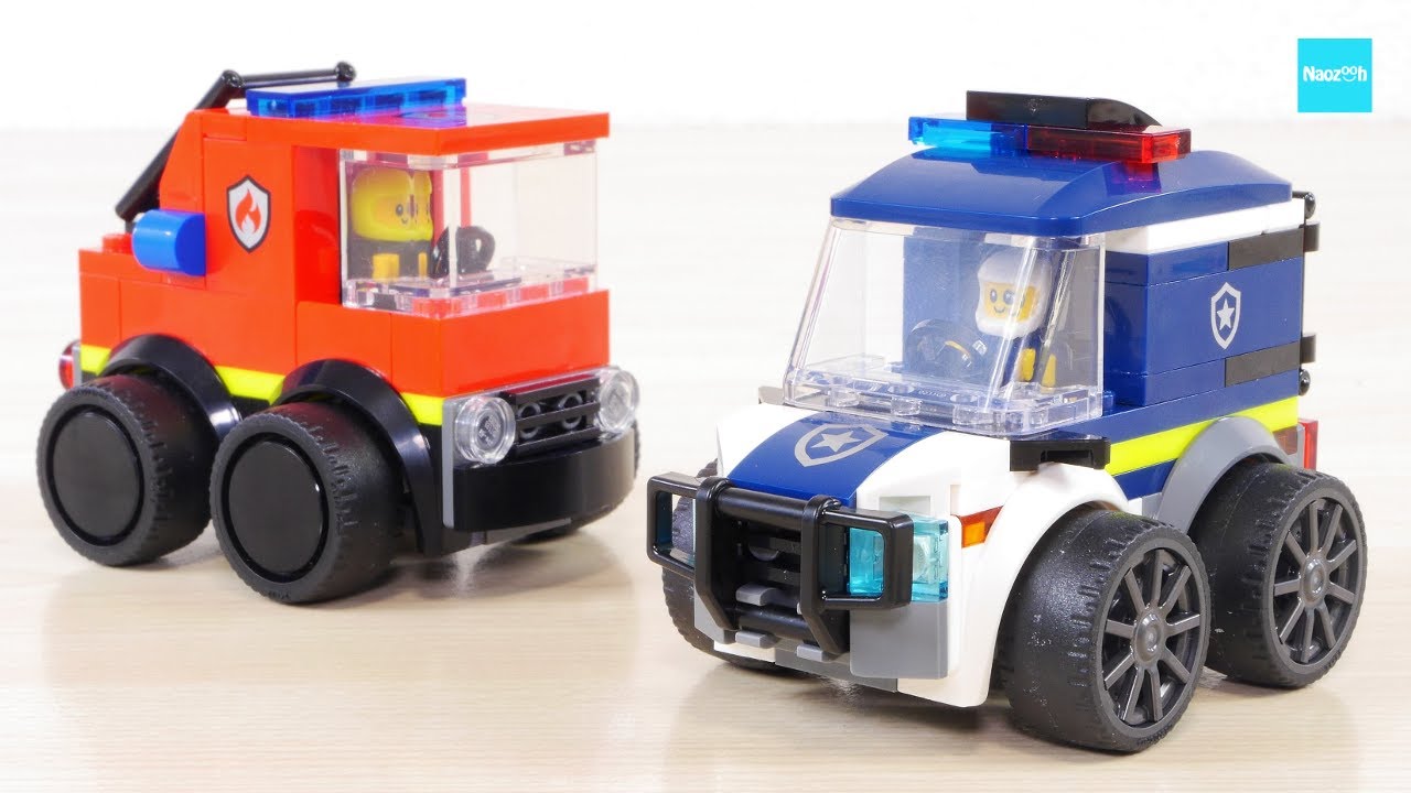専用★胴巻付き　2つ LEGO City Rides – Police Truck & Fire Truck Speed ​​Build 60481