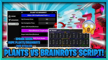 PLANTS VS BRAINROTS SCRIPT! 🌿 | SPAWN SEED, DUPE PLANTS/BRAINROTS, PVB STEALER! 😱