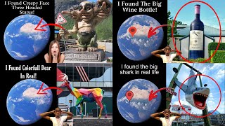 🔥 Top 4 Most Mysterious Giant Sculptures Ever Seen On Google Earth 🌍 !