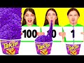 100 Layers of Food Challenge | Amazing Cooking Hacks by TaTaRa Challenge