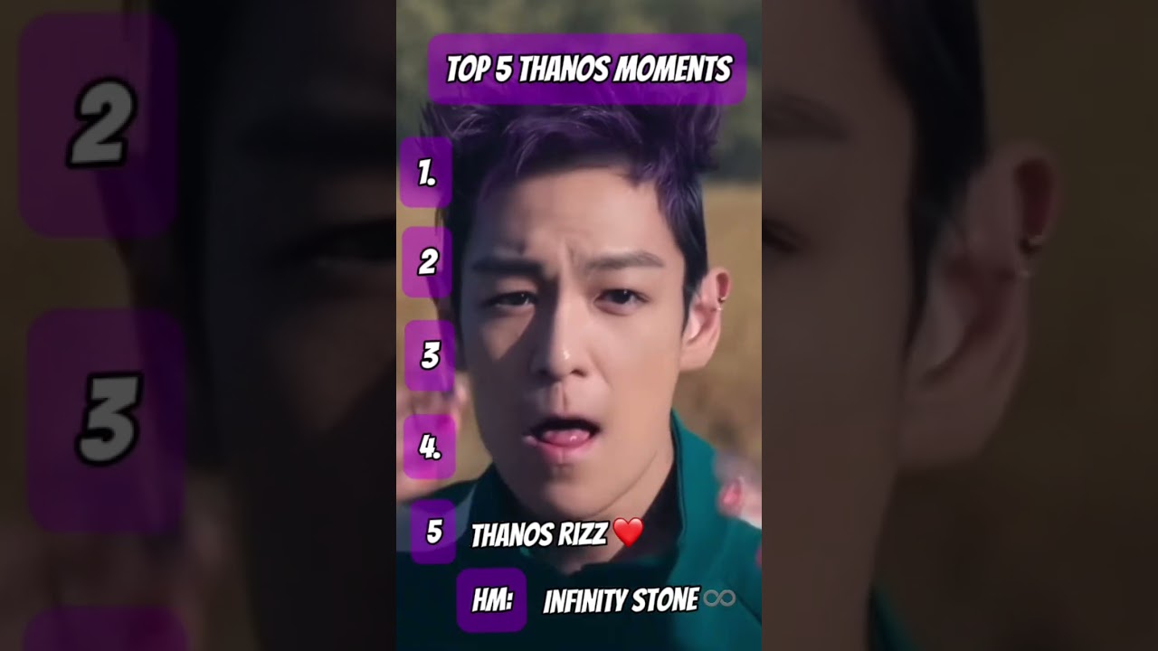 Best thanos moments in squid game 🦑 💜💊